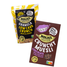 Holie's granola of crunchy muesli